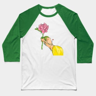 Hand Holding A Rose Baseball T-Shirt